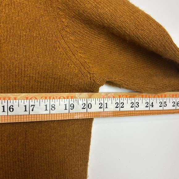 VTG Y2K Gap Sweater Mens L Metallic Wool Pullover Brown Minimalist Cozy Warm - Picture 8 of 11